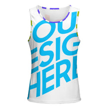Lade das Bild in den Galerie-Viewer, Cooles Multi-Image-Druck Männer / Herren Tank Top Fashion Streetstyle Muskelshirt Muscle Shirt mit Fotos Muster Text Logo selbst gestalten und bedrucken