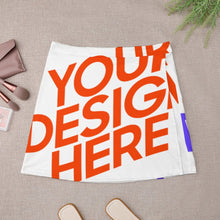 Lade das Bild in den Galerie-Viewer, Multi-Image-Druck Voll Druck Damen / Frauen A-Linien-Rock MINI Kurz Rock ALQ mit Fotos Muster Text Logo selbst gestalten und bedrucken