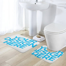 Lade das Bild in den Galerie-Viewer, Badematten Set 2 teilig Badezimmermatte Fußmatten Badteppich Set mit mit Fotos Muster Text Logo selbst gestalten und bedrucken