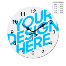 Lade das Bild in den Galerie-Viewer, Einfachheit Holz Wanduhr jetzt online selbst gestalten und bedrucken