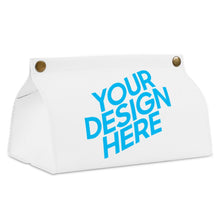 Lade das Bild in den Galerie-Viewer, PU Leder Papiertaschentuch Behälter Aufbewahrungstasche mit Fotos Muster Text Logo selbst gestalten und bedrucken