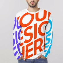 Lade das Bild in den Galerie-Viewer, Multi-Image-Druck Voll Druck Herren / Männer Langarmshirt TSHIRT EL mit Fotos Muster Text Logo selbst gestalten und bedrucken
