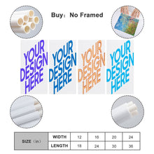 Lade das Bild in den Galerie-Viewer, Multi-Image-Design Druck Vertikale Version 1:2 hängende Poster 4 Panel / Wandbilder 4-teilig / Leinwand Malerei mit Foto selbst gestalten und bedrucken