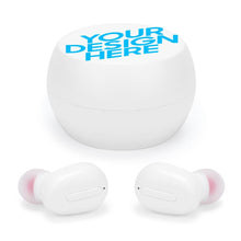 Lade das Bild in den Galerie-Viewer, Bluetooth Kopfhörer Ohrhörer Headset mit Ladestation mit Logo Motiv oder Foto selbst gestalten und bedrucken
