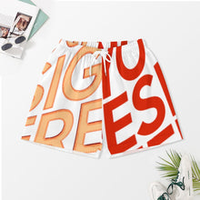 Lade das Bild in den Galerie-Viewer, Multi-Image-Design Damen / Frauen Kurze Schlafanzug Shorty Pyjama Set aus Seide mit Foto Design Motiv Text selbst gestalten und bedrucken