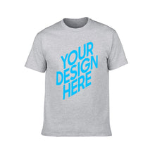 Lade das Bild in den Galerie-Viewer, Kurzarm T-Shirt 100% Baumwolle mit Rundausschnitt - Herren / Männer - selbst gestalten und bedrucken mit Ihren Fotos/Bildern oder Text