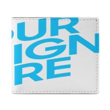 Lade das Bild in den Galerie-Viewer, Unisex Damen Herren Geldbörse Leder im Querformat mit Foto Design Motiv Text selbst gestalten und bedrucken