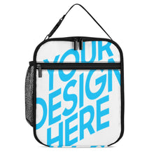 Lade das Bild in den Galerie-Viewer, Einzelbilddruck isolierte Lunch Tasche Lunchbag Wiederverwendbare Thermo-Tragetasche für Schulen, Picknick, Arbeit, Reisen mit Fotos Muster Text Logo selbst gestalten und bedrucken