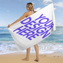 Lade das Bild in den Galerie-Viewer, Große Größe Strandtuch Saunatuch Leichtes Badetuch 160*80cm mit Foto Design Motiv Text selbst gestalten und bedrucken