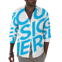 Lade das Bild in den Galerie-Viewer, Langarm Hemd Shirt mit Reverstasche AY007 mit Fotos Muster Text Logo selbst gestalten und bedrucken
