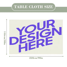 Lade das Bild in den Galerie-Viewer, Tischdecke Tischtuch aus Leinen mit Foto Design Motiv Text selbst gestalten und bedrucken