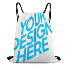 Lade das Bild in den Galerie-Viewer, Segeltuch Canvas Kordelzugbeutel Kordeltasche Rucksack mit Kordelzug 35*42cm mit Fotos Muster Text Logo selbst gestalten und bedrucken