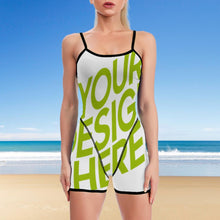 Lade das Bild in den Galerie-Viewer, Multi-Image-Design Damen / Frauen Yoga Jumpsuit Bodysuit Sport Overall XG003 mit Foto Design Motiv Text selbst gestalten und bedrucken