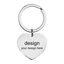 Lade das Bild in den Galerie-Viewer, Schlüsselanhänger Metall Anhänger aus Titan Stahl (fünf Stil verfügbar) mit Namen Gravur selbst gestalten