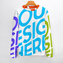 Lade das Bild in den Galerie-Viewer, Multi-Image-Druck Herren / Männer Pullover Strickpullover Sweatershirt Rundhalspullover Strickpulli MY09 mit Fotos Muster Text Logo selbst gestalten und bedrucken