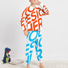 Lade das Bild in den Galerie-Viewer, Einzelbilddruck Schlafanzug Pyjama Kinder Jung JTZ mit Fotos Muster Text Logo selbst gestalten und bedrucken