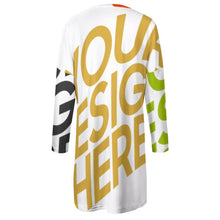 Lade das Bild in den Galerie-Viewer, Große Größen Multi-Image-Druck Damen / Frauen Langarm T-shirt TSHIRT Oversize mit zwei großen Seitetaschen A072 mit Fotos Muster Text Logo selbst gestalten und bedrucken