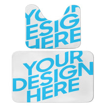 Lade das Bild in den Galerie-Viewer, Badematten Set 2 teilig Badezimmermatte Fußmatten Badteppich Set mit mit Fotos Muster Text Logo selbst gestalten und bedrucken