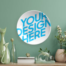 Lade das Bild in den Galerie-Viewer, Dekorativer Teller aus Bone China mit Fotos Muster Text Logo selbst gestalten und bedrucken