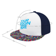 Lade das Bild in den Galerie-Viewer, Herren & Damen Snapback Cap Plain Gummi Baseballkappe mit einer Vielzahl von Farben selbst gestalten und bedrucken