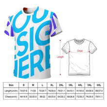 Lade das Bild in den Galerie-Viewer, Große Größen Multi-Image-Druck Damen / Frauen Voll Druck 100% Baumwolle Kurzarm TSHIRT T-Shirt ZP057 mit Fotos Muster Text Logo selbst gestalten und bedrucken