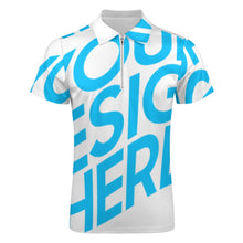Lade das Bild in den Galerie-Viewer, Herren Vollprint Polo Shirt mit Reißverschluss B470 mit Foto Muster Text Logo selbst gestalten und bedrucken