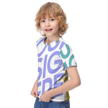 Lade das Bild in den Galerie-Viewer, Multi-Image-Design Kinder Jungen Kurzärmeliges T Shirt ET023 mit Foto Design Motiv Text selbst gestalten und bedrucken
