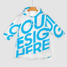 Lade das Bild in den Galerie-Viewer, Hoodie Kapuzenpullover mit 3/4 Arm SDS004 mit Fotos Muster Text Logo selbst gestalten und bedrucken
