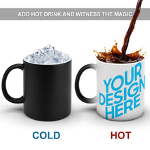 Lade das Bild in den Galerie-Viewer, Mug Tasse mit Verfärbung mit zweiseitigen unterschiedlichen Bilder mit Foto Muster Text Logo selbst gestalten und bedrucken