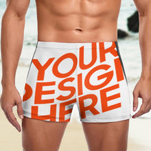Lade das Bild in den Galerie-Viewer, Multi-Image-Druck Männer / Herren Badeshort Badehose Boxerbadehose mit Fotos Muster Text Logo selbst gestalten und bedrucken
