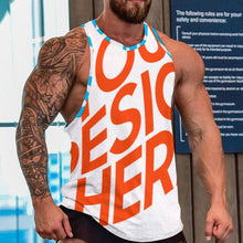 Lade das Bild in den Galerie-Viewer, Multi-Image-Druck Männer / Herren Muscle Shirt Tanktop Muskelshirt BKREV1 mit Fotos Muster Text Logo selbst gestalten und bedrucken