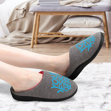 Lade das Bild in den Galerie-Viewer, Hausschuhe Pantoffeln für Damen / Frauen aus Baumwolle mit Foto selbst gestalten und bedrucken