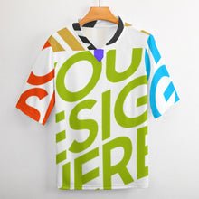 Lade das Bild in den Galerie-Viewer, Damen / Herren Multi-Image-Druck Voll bedruckter Jersey Trikot Fussball Uniform Fußballbekleidung mit Fotos Muster Text Logo selbst gestalten und bedrucken