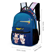 Lade das Bild in den Galerie-Viewer, 8-Images-Druck Schulrucksack Schultasche Wasserdicht Jungen Mädchen Teenager mit Foto Muster Text selbst gestalten und bedrucken