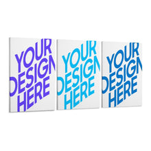 Lade das Bild in den Galerie-Viewer, Multi-Image Design Druck 3 Panel hängende Poster vertikal 1:2 / Leinwandbild 3-teilig / Leinwand Malerei Wandbilder mit Foto selbst gestalten und bedrucken