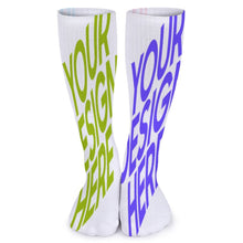 Lade das Bild in den Galerie-Viewer, Multi-Image-Design atmungsaktive Socken lang Damen / Herren mit Ihrem Design Motiv und Foto selbst gestalten und bedrucken
