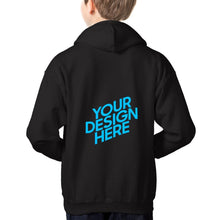 Lade das Bild in den Galerie-Viewer, Kapuzenpullover mit Taschen Kinder und Jugend Rückendruck selbst gestalten und bedrucken