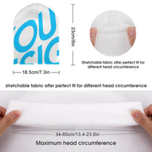 Lade das Bild in den Galerie-Viewer, Einzelbilddruck Volldruck Strickmütze Beanie Wintermütze für Kinder mit Fotos Muster Text Logo selbst gestalten und bedrucken