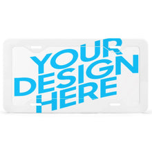 Lade das Bild in den Galerie-Viewer, Kennzeichenhalter / Auto Nummernschild Halterung / Kennzeichenrahmen mit Vier flache Löcher + Nummernschild mit Foto selbst gestalten und bedrucken