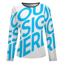 Lade das Bild in den Galerie-Viewer, Schulterfrei T-Shirt mit Rundhalsausschnitt NZ150 für Damen Frauen mit Foto Text selbst gestalten und bedrucken