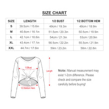 Lade das Bild in den Galerie-Viewer, Langarm Crop Shirt Knotted Tee NZ131 mit modischem Knotendetail Damen / Frauen mit Foto / Text selbst gestalten und bedrucken