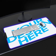 Lade das Bild in den Galerie-Viewer, Leuchtende Schreibtischunterlage Tischmatte Mauspad mit Fotos Muster Text Logo selbst gestalten und bedrucken