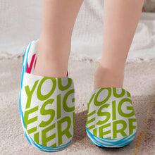 Lade das Bild in den Galerie-Viewer, Voll Druck Kinder Jungen / Mädchen Winter Pantoffel Hausschuhe Slipper mit Foto Design Motiv Text selbst gestalten und bedrucken