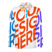 Lade das Bild in den Galerie-Viewer, Multi-Image-Druck Sport Langarm Polo Shirt Hemd Langarmhemd Businesshemd SDS008 Herren / Männer mit Fotos Muster Text Logo selbst gestalten und bedrucken
