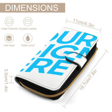 Lade das Bild in den Galerie-Viewer, Leder Geldbörse Portemonnaie Damen / Herren mit Foto Design Motiv Text selbst gestalten und bedrucken