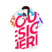 Lade das Bild in den Galerie-Viewer, Multi-Image-Design Herren / Männer Kurzarm Hemd mit Cuban Kragen AY006 mit Foto Design Motiv Text selbst gestalten und bedrucken