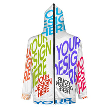 Lade das Bild in den Galerie-Viewer, Herren / Männer Multi-Image-Design Langarm Kapuzenpullover Jacke Kapuzensweatshirt WY14 mit Ihrem Design Motiv Foto Text selbst gestalten und bedrucken