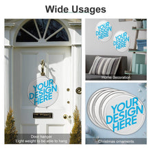 Lade das Bild in den Galerie-Viewer, Rundes Eisenbild Metallschild Blechschilder Deko Schild mit Foto Text selbst gestalten und bedrucken