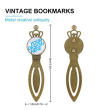 Lade das Bild in den Galerie-Viewer, Vintage Lesezeichen aus Metall B-Style selbst gestalten und bedrucken