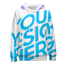 Lade das Bild in den Galerie-Viewer, Kapuzenpullover Hoodie Sweatshirt NH mit Kapuze für Damen Frauen mit Foto selbst gestalten und bedrucken